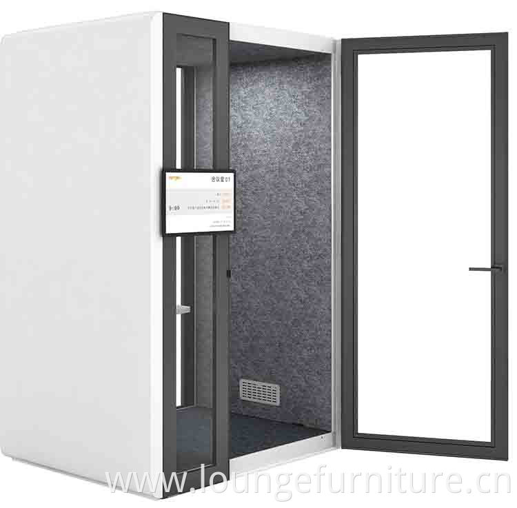 Good quality portable soundproof office phone booth privated acoustic work box